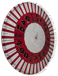  [CARNIVAL GAMES]. Game of Chance Spinning Wheel. [N.p., ca....