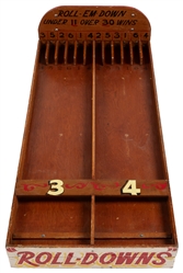  [CARNIVAL GAMES]. Pair of “Roll – Em – Down Ball Play Boar...