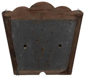  [CARNIVAL DECORATIONS]. Hand-Painted Wooden Panel with 2 In...