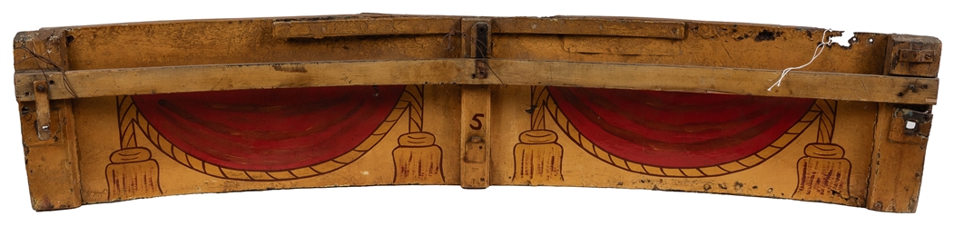  [CARNIVAL DECORATIONS]. “Ponies Curved Wooden Panel Sign. ...