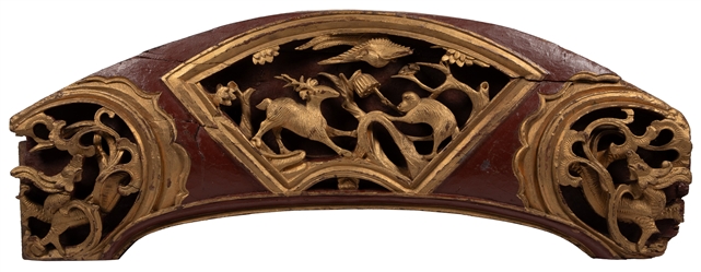  Hand-Carved and Hand-Painted Wooden Trim for a Circus Wagon...