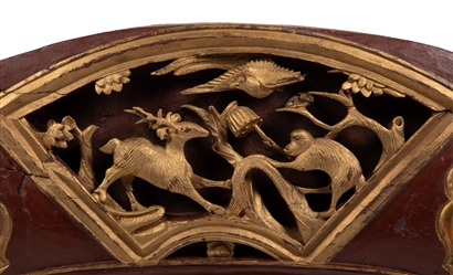  Hand-Carved and Hand-Painted Wooden Trim for a Circus Wagon...