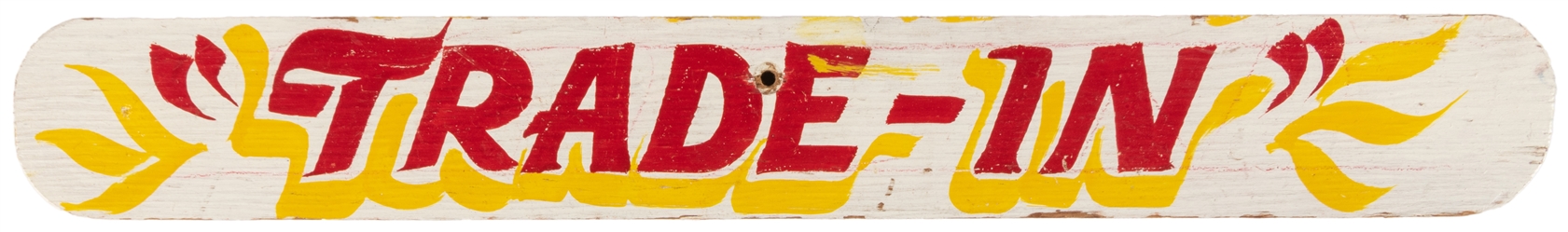  Trio of Carnival Painted Wooden Signs. 20th century. Bright...