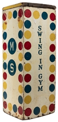  Carnival Ticket Stub Box. Circa mid-20th century. Wooden bo...