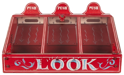  Set of Four Painted Carnival Game Cabinets. 20th century. R...