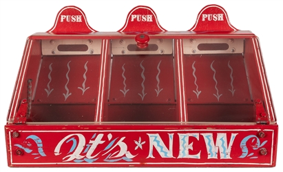  Set of Four Painted Carnival Game Cabinets. 20th century. R...