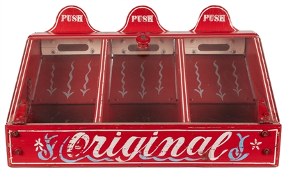  Set of Four Painted Carnival Game Cabinets. 20th century. R...