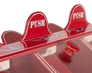  Set of Four Painted Carnival Game Cabinets. 20th century. R...
