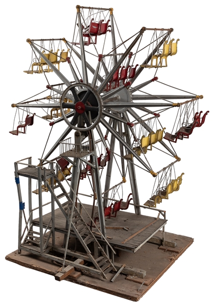  Scale Model Metal Ferris Wheel. American, mid-20th Century....