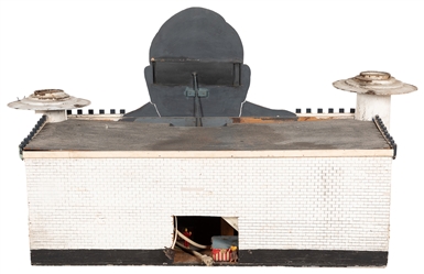 Riverview Amusement Park Model. Plywood and papier-mâché mo...