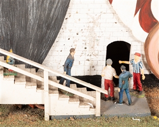  Riverview Amusement Park Model. Plywood and papier-mâché mo...