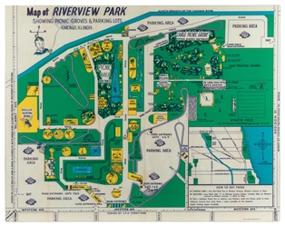 Riverview Amusement Park Model. Plywood and papier-mâché mo...