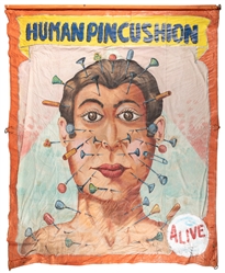  JOHNSON, Fred (American, 1892 – 1990). Human Pincushion. Pa...
