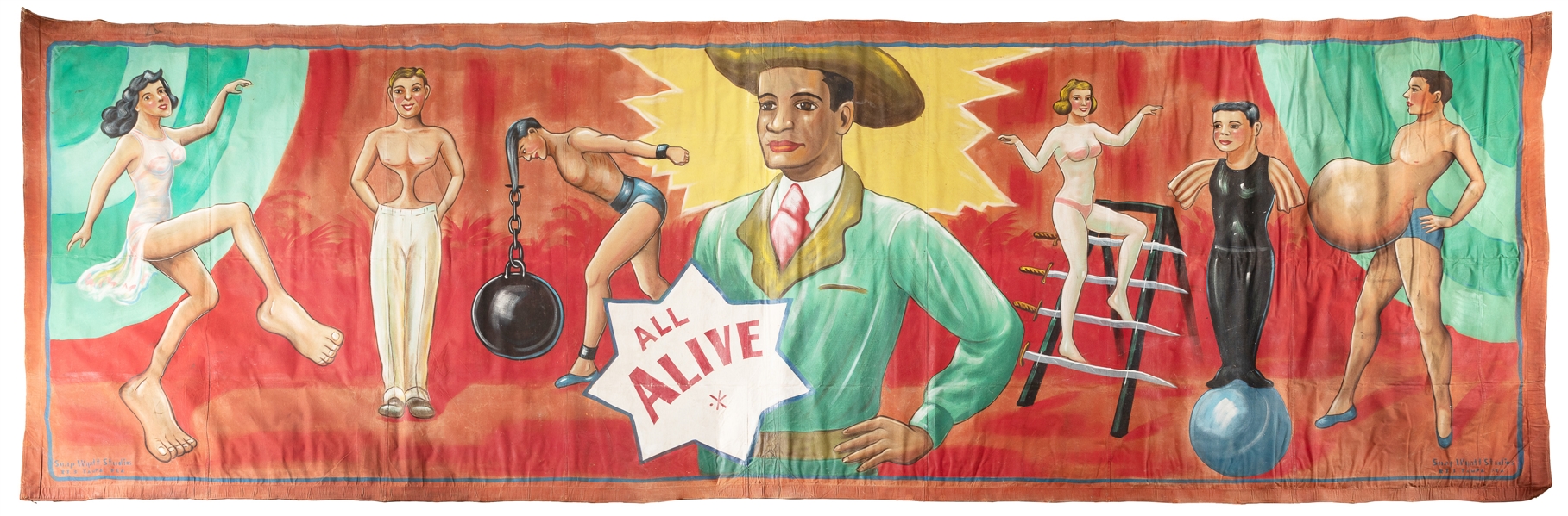  WYATT, Snap (1905 – 1984). All Alive / [Sideshow Cavalcade]...