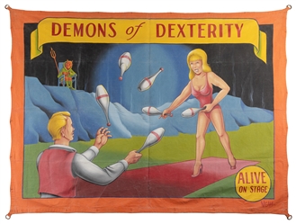  Demons of Dexterity Sideshow Banner. Riverview, FL: Johnny ...