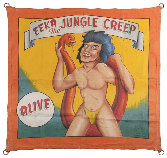  Eeka the Jungle Creep Sideshow Banner. Riverview, FL: Johnn...