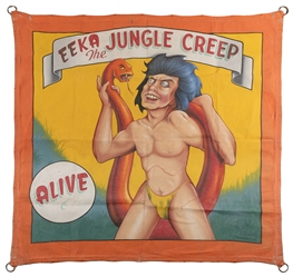  Eeka the Jungle Creep Sideshow Banner. Riverview, FL: Johnn...