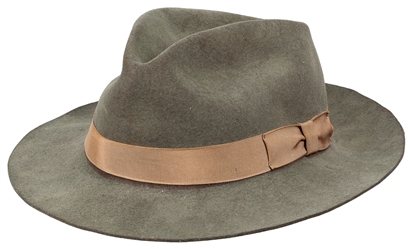  Johnny Eck's Fedora. Green wool “Park Avenue fedora by Bro...