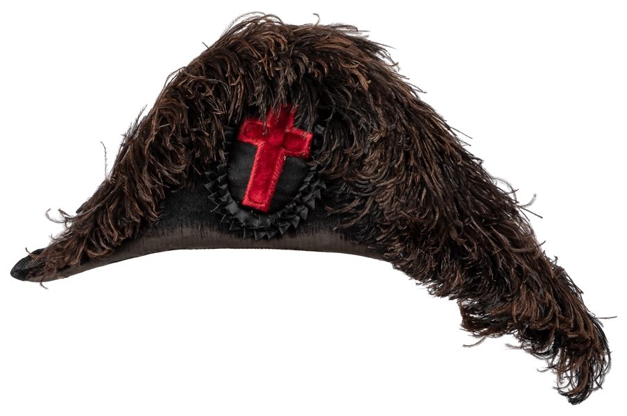  Johnny Ecks Fraternal Bicorn Hat. Wool, silk, and feather ...