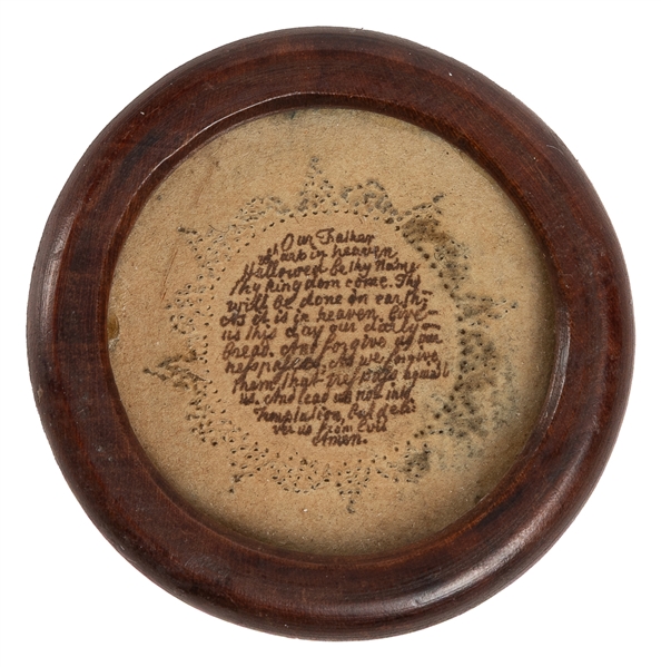  [MICROCALLIGRAPHY]. The Lords Prayer. 19th/early 20th cent...