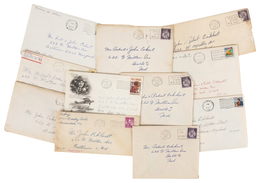  ECK, Johnny (Johnny Eckhardt, 1911 – 1991). Lot of Johnns ...