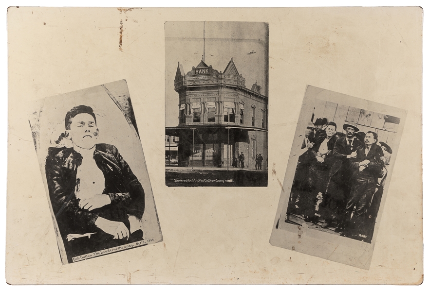  Dalton Gang Sideshow Lobby Board. Circa 1930s-40s. Photogra...