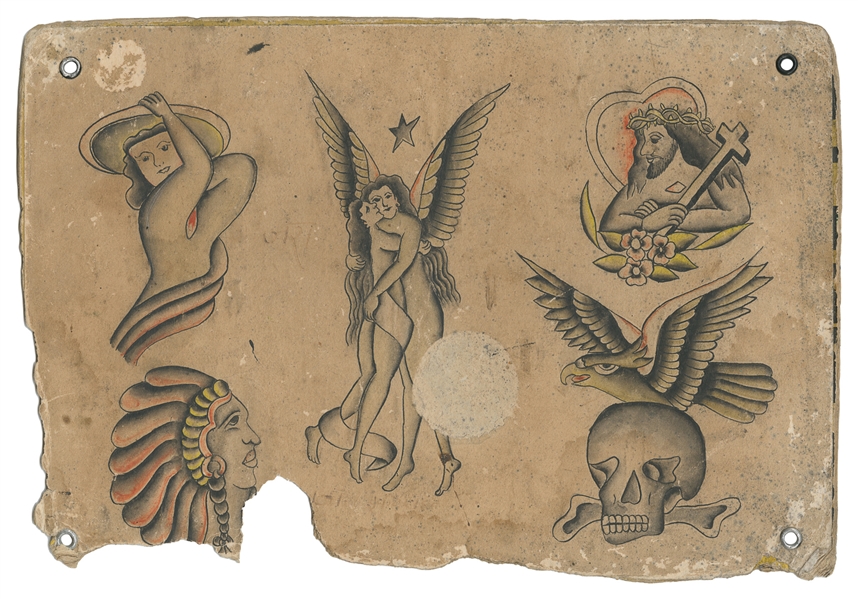  Traditional Tattoo Flash Designs. The Bowery, New York, ear...