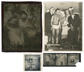  [HUBERT'S MUSEUM]. Group of 4 photos. Including: Hubert's M...