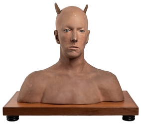  Carnival / Haunted House Devil Man Bust. Plaster head and s...