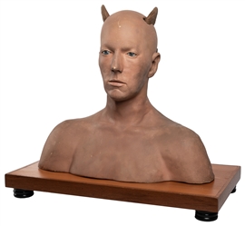 Carnival / Haunted House Devil Man Bust. Plaster head and s...