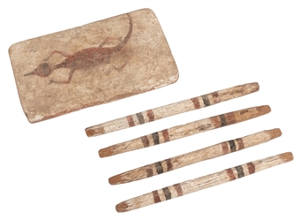  Ancient Egyptian Tomb Artifacts. Including: a Canopic jar c...