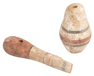  Ancient Egyptian Tomb Artifacts. Including: a Canopic jar c...
