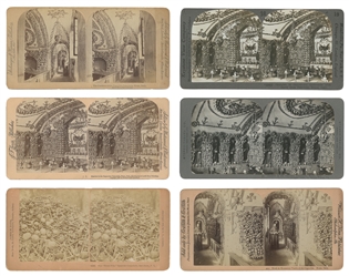  Group of French “Diableries and Capuchin Crypt stereoview ...