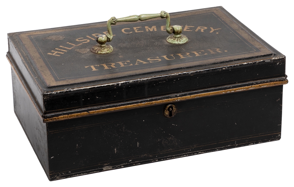 Hillside Cemetery (West Virginia) Treasurer Strong Box. Cir...