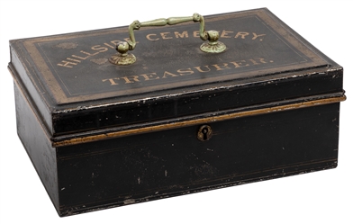  Hillside Cemetery (West Virginia) Treasurer Strong Box. Cir...