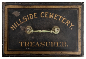  Hillside Cemetery (West Virginia) Treasurer Strong Box. Cir...