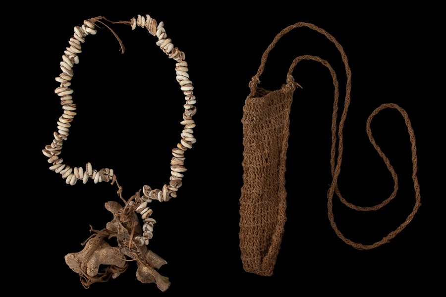  [ETHNOGRAPHIC CRAFTS]. New Guinea, Two Childrens Necklaces...