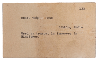  Kangling Human Bone Trumpet. Sikkim, India, ca. 19th centur...