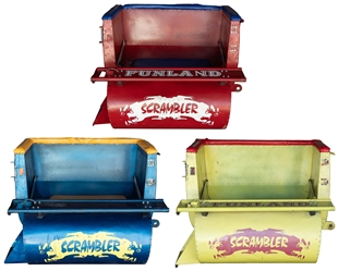  Scrambler Funland Amusement Park Ride Cars. Lot of 3. Three...