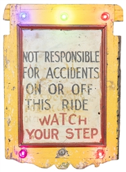  Not Responsible for Accidents On or Off this Ride Lighted S...