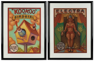  SCIACCA, Thomas (after). Two sideshow banner prints. Color ...