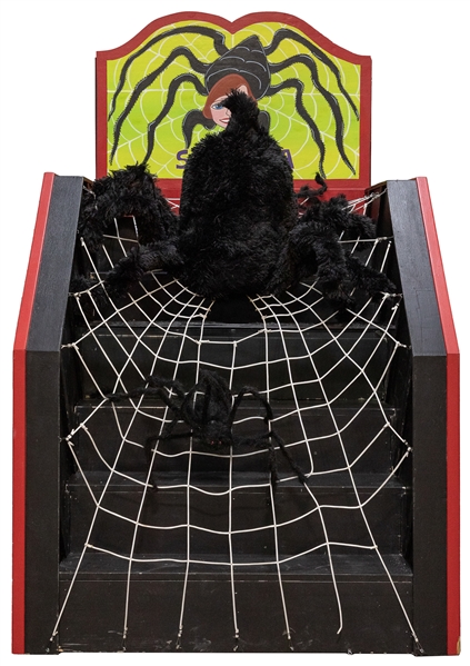  Spidora Illusion. Contemporary painted wooden sideshow illu...