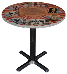  Sideshow Gelato Bistro / Cocktail Tables (7). Group of tabl...