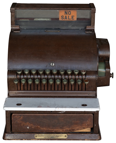  National Cash Register. Wooden, glass and marble cash regis...
