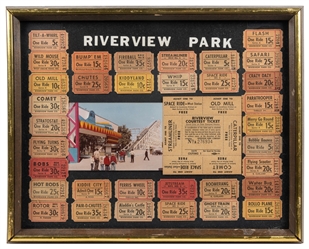  Group of Riverview Park (Chicago) memorabilia and souvenirs...