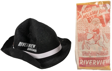  Group of Riverview Park (Chicago) memorabilia and souvenirs...