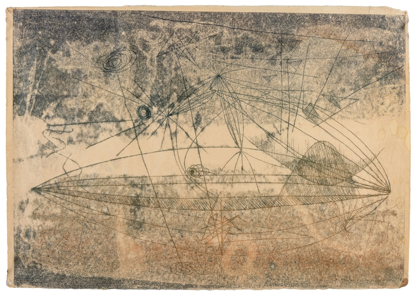  BERTOIA, Harry (American, 1915-1978). Untitled. 1941. Monop...
