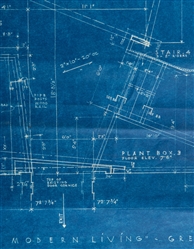  Blueprints for a Group of Alexander Girard Houses, Inscribe...