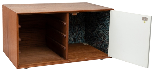  Mid Century Modern Small Tabletop Cabinet. Not dated. Teak ...