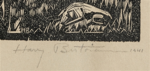 BERTOIA, Harry (American, 1915-1978). The Corn Harvest. 194...
